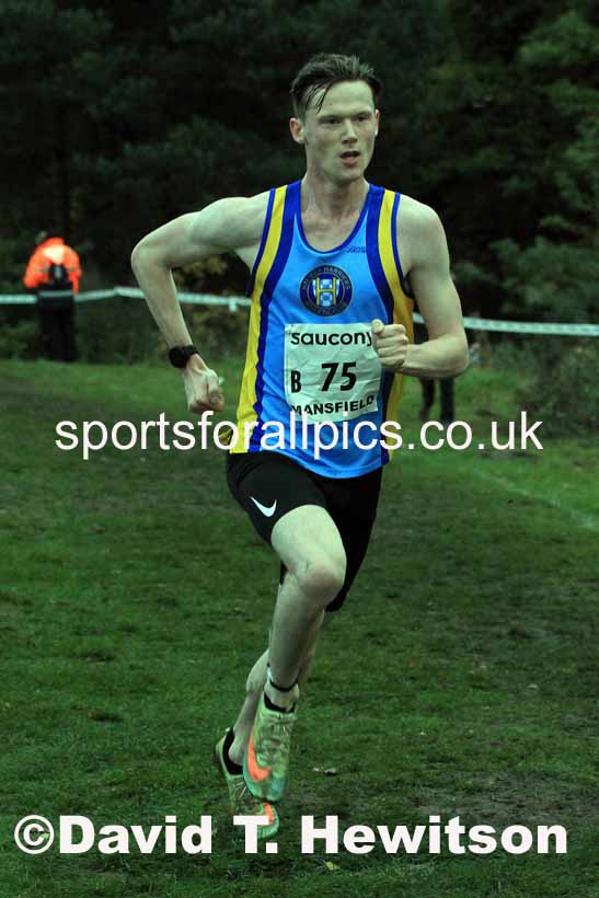 Senior Men, 2022 National Cross Country Relays, Berry Hill Park, Mansfield.  Photo: David T. Hewitson/Sports for All Pics